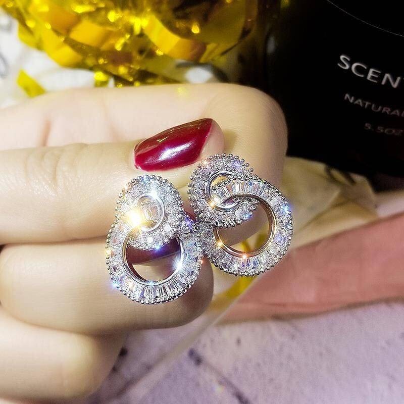 Pandantive cercuri împletite Elise