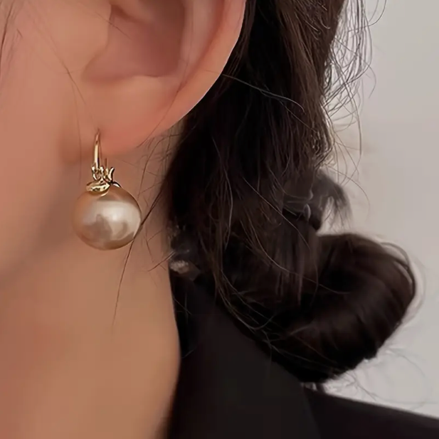 Cercel Cercei Vintage cu Perle de Apă Dulce