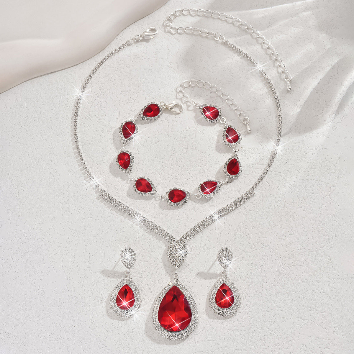 Set de bijuterii Thalira Bloodwynne | Aur alb