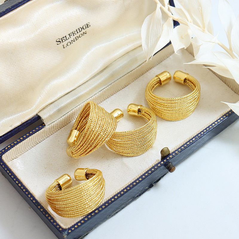 Inel deschis auriu Vera