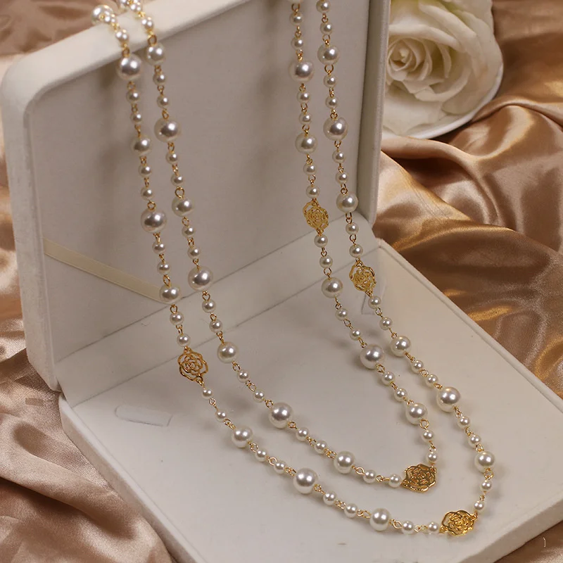 Elegant Colier din Aur cu Perle