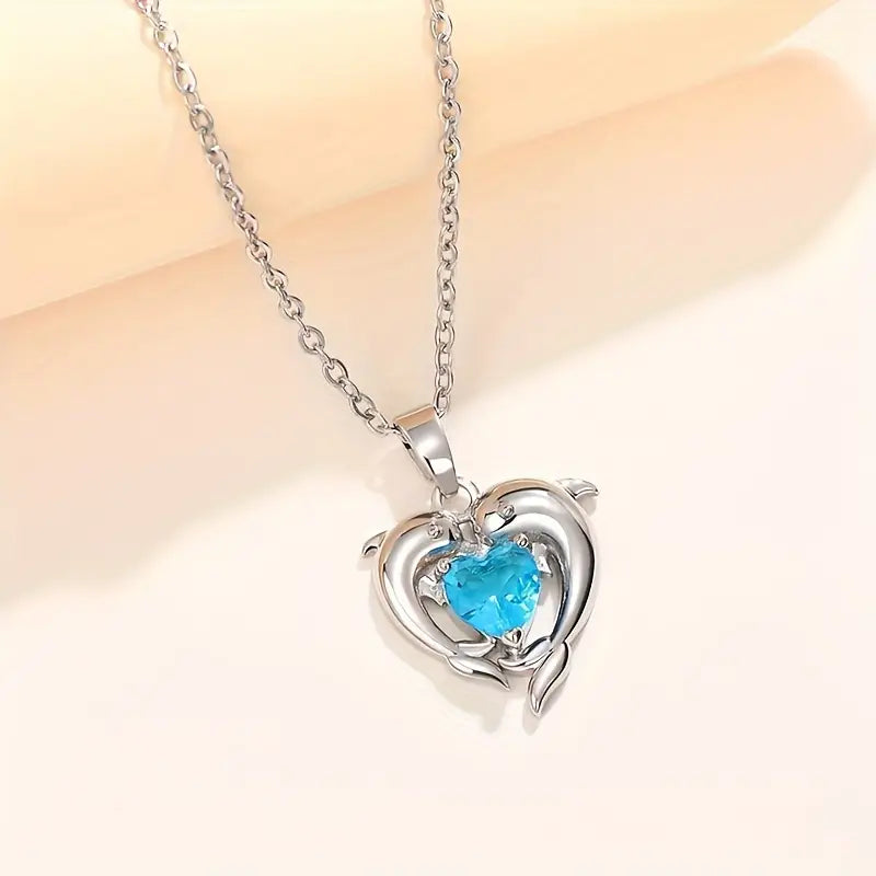 Colier gemeni Oceanheart | Aur alb