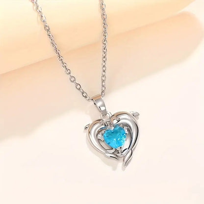 Colier gemeni Oceanheart | Aur alb