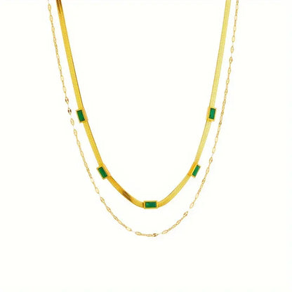 Colier retro cu două straturi Sorella Edelstein | Aur