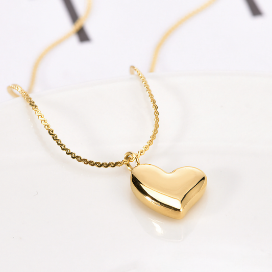 Colier inimă auriu Dorothea