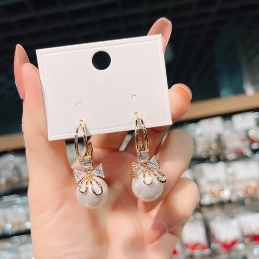 Pandantive dublu fundă cu perle