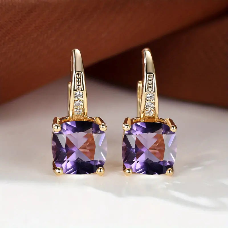Cercel cercel piatră Mystic Sapphire | Aur