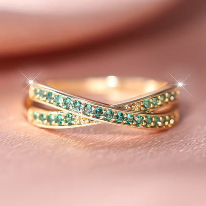 Inel Emerald Flow | Aur