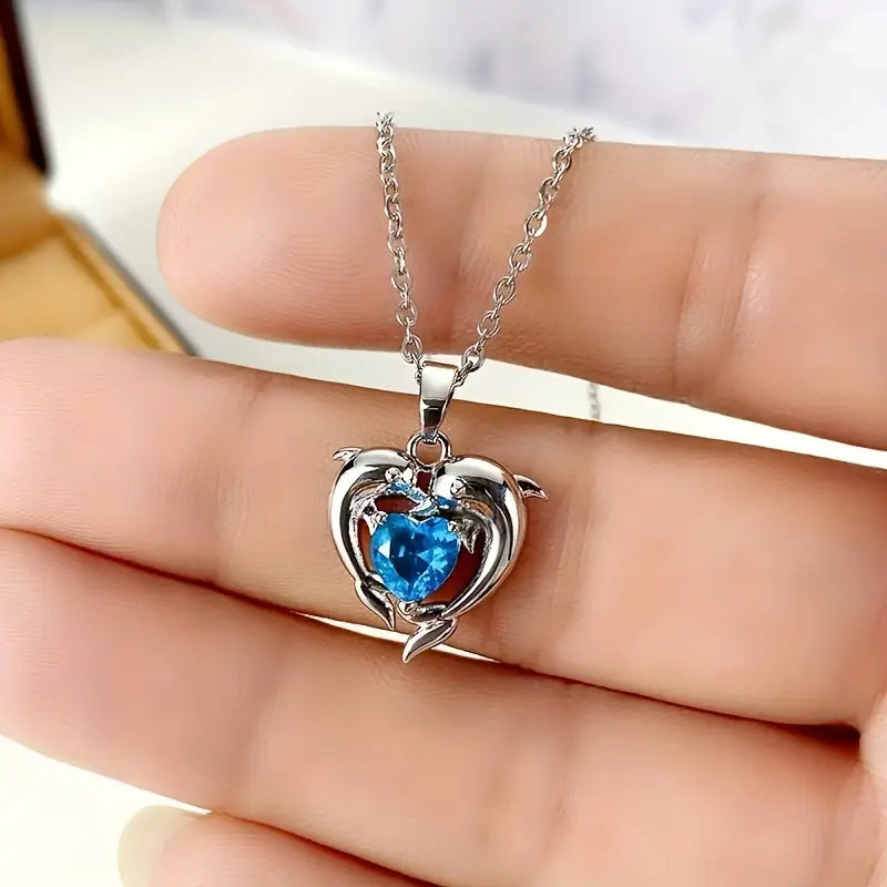 Colier gemeni Oceanheart | Aur alb