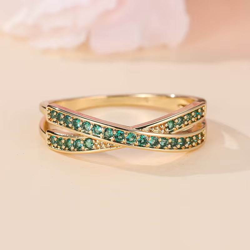 Inel Emerald Flow | Aur