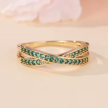 Inel Emerald Flow | Aur