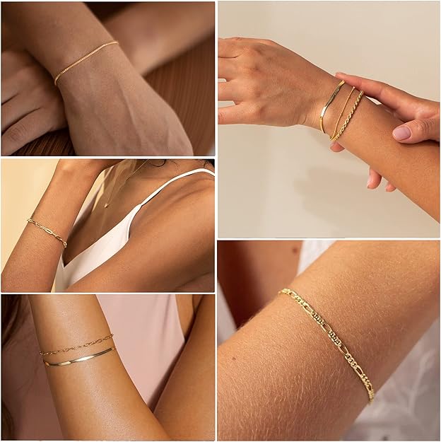 Set de brățări Isabella Vernetta | Aur alb
