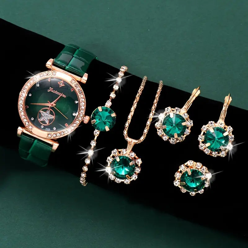 Set de bijuterii Verdantra Timecourt | Aur