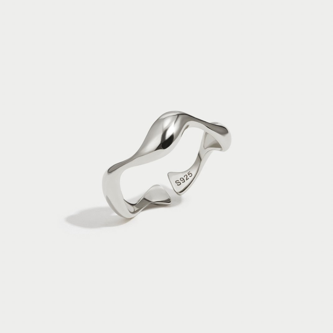 Inele minimalist valuri