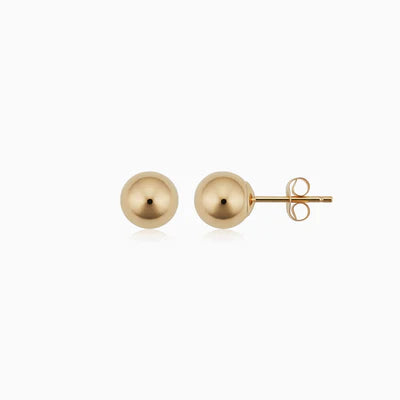 Cercel stud Have a ball | Aur alb