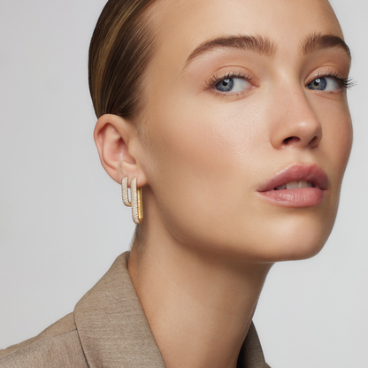 Cerceluri Icon Pavé | Auriu