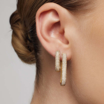 Cerceluri Icon Pavé | Auriu