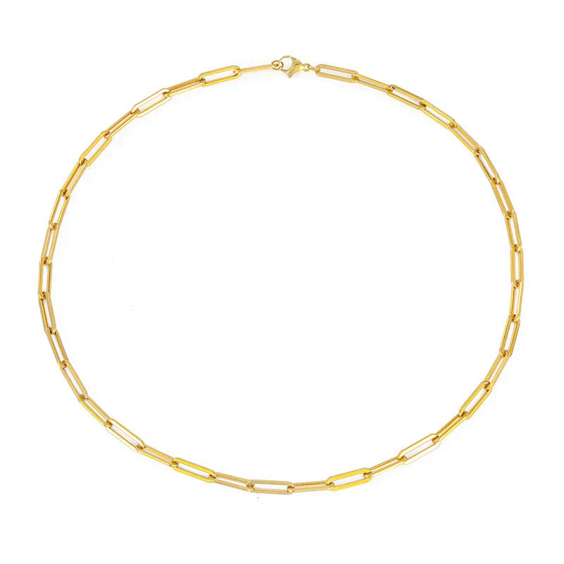 Colier elegant Archen | Aur alb