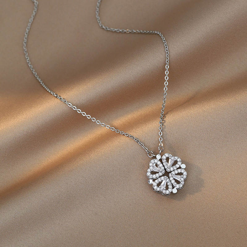 Colier inimă de cristal