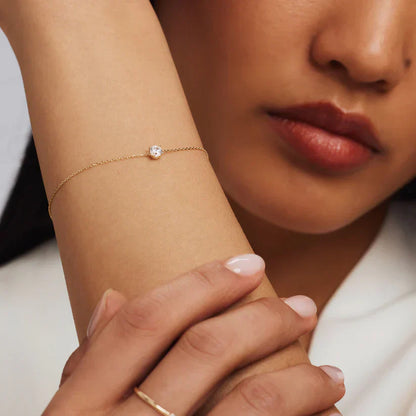 Bratara cu Piatra de Moisanita Cléa | Auriu