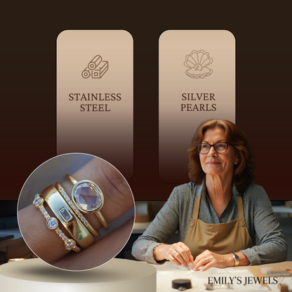 Cercel Vintage Elegant cu Perle Negre