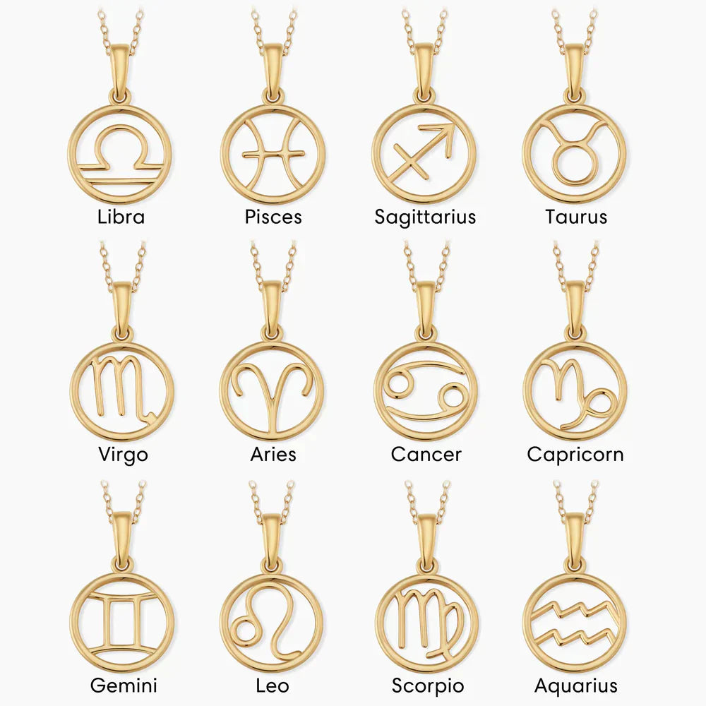 Colier cu Semn Zodiacal | Auriu