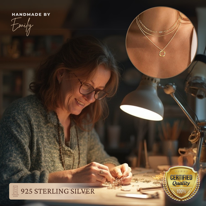 Carmen - Colier Vintage cu Lanț și Pendant cu Auriu