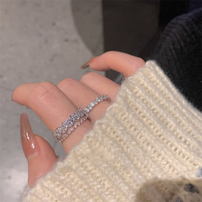 Inele gemene Cascadă cu zirconii