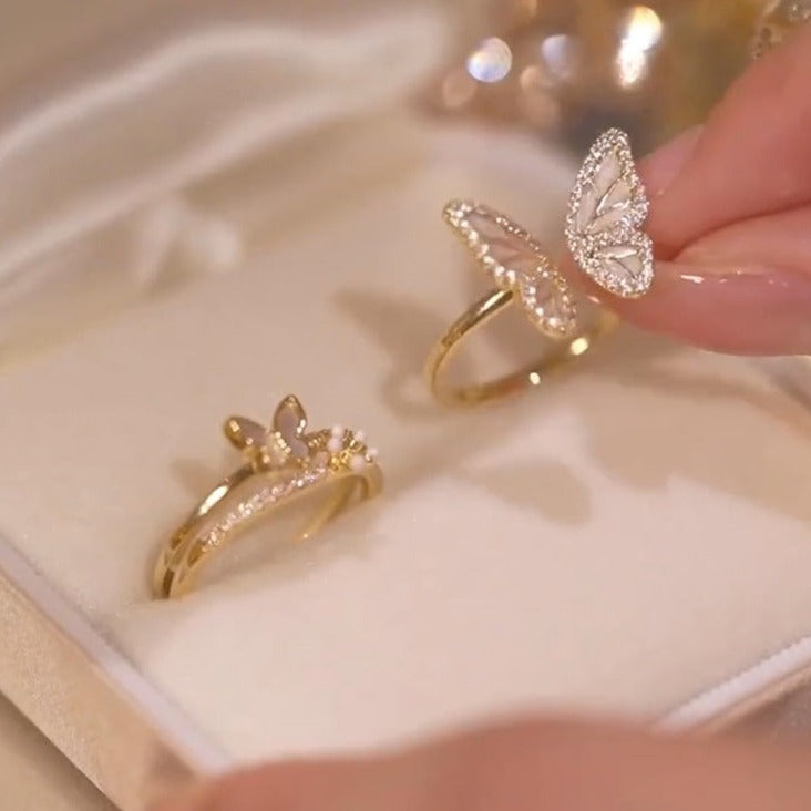 Inele gemene cu design elegant de aripioare