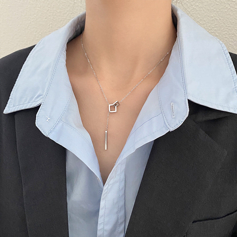 Pandantiv argintiu Geometrica