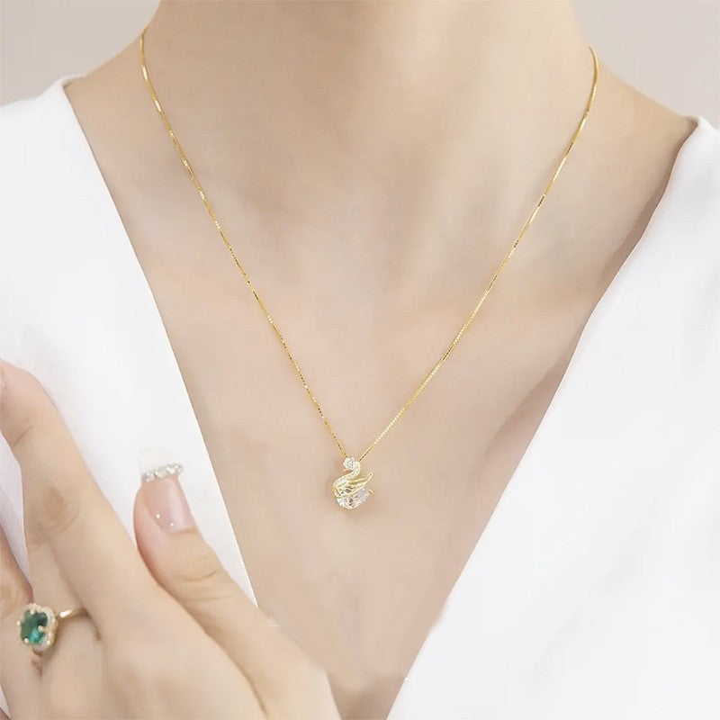 Colier Lebădă de Cristal