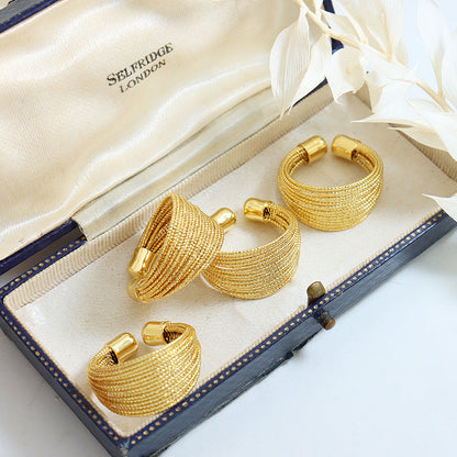 Inel deschis auriu Vera