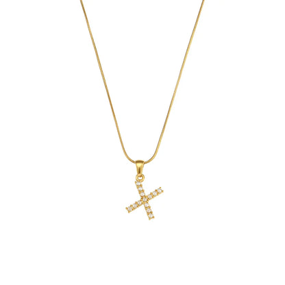 Colier cu inițiale și perle naturale frumoase, placat cu aur de 18K