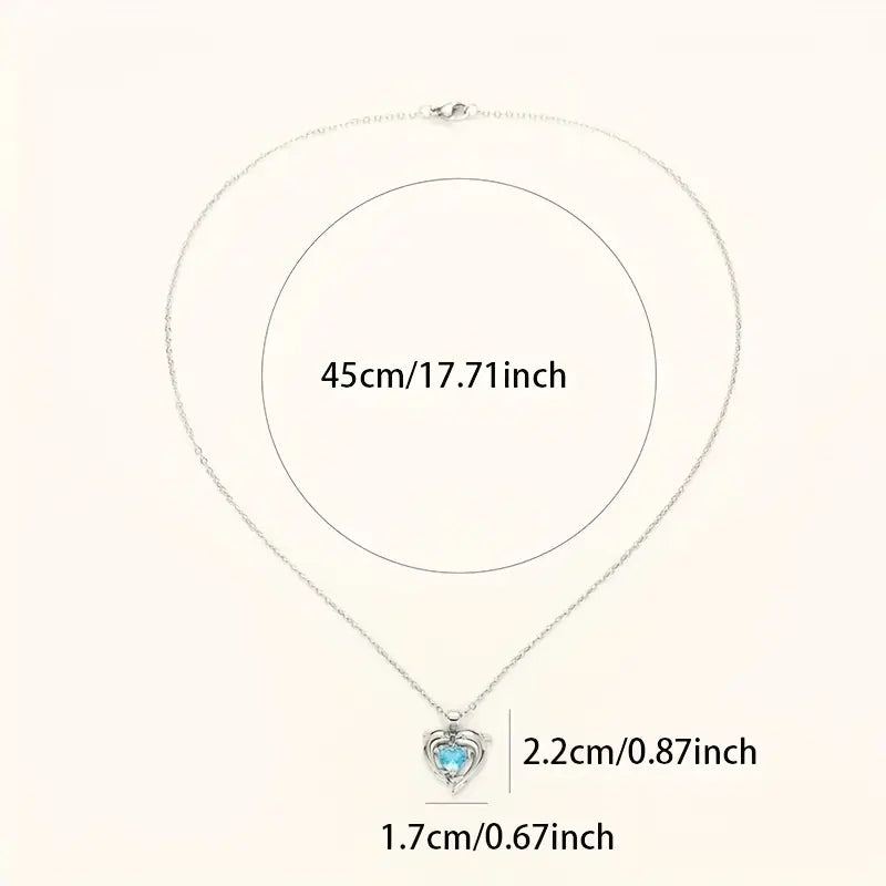 Colier gemeni Oceanheart | Aur alb