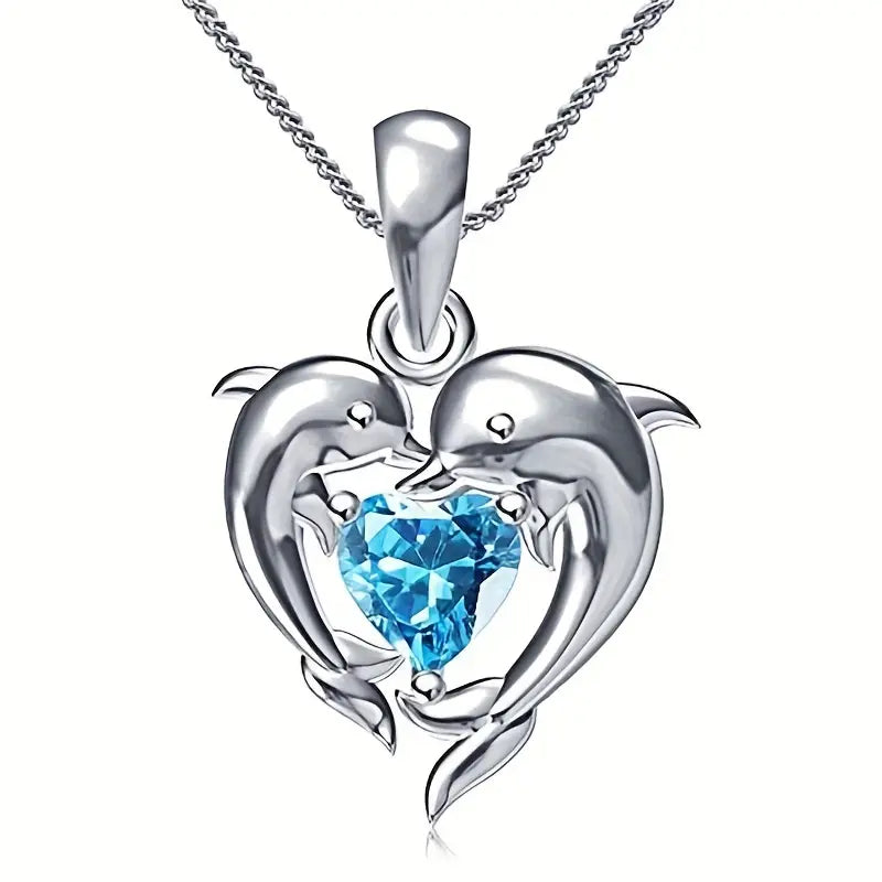 Colier gemeni Oceanheart | Aur alb