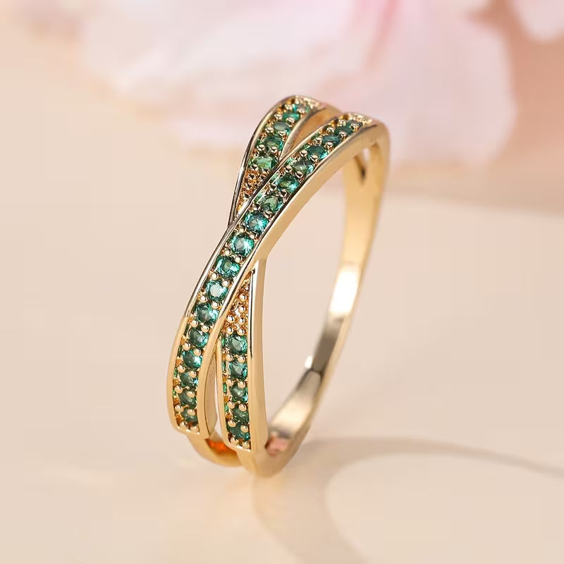 Inel Emerald Flow | Aur