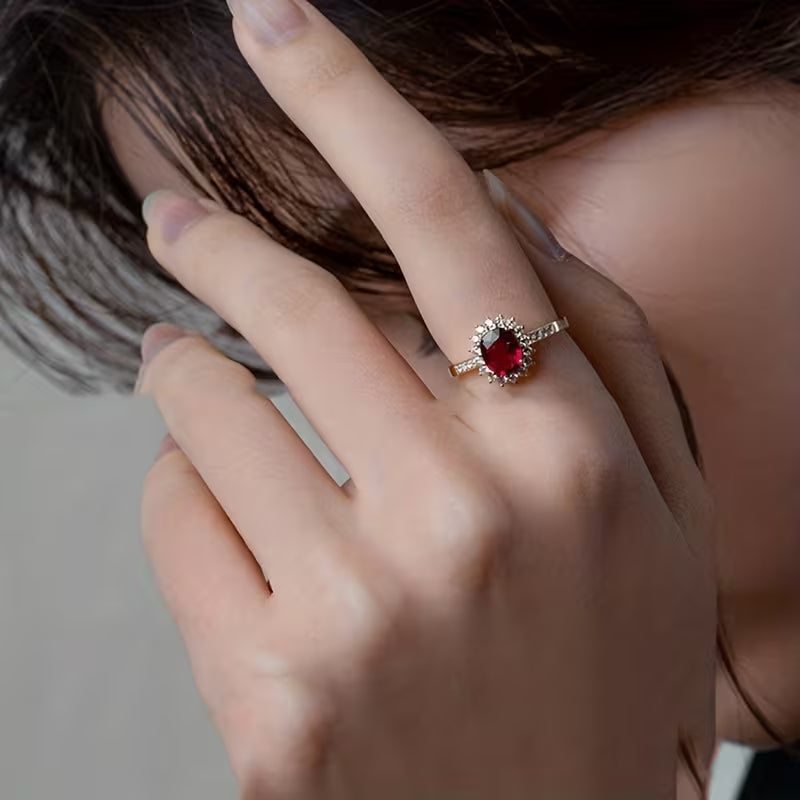 Inel Empress Red | Aur