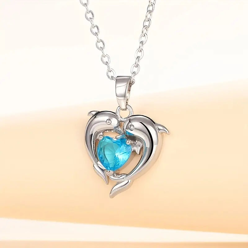 Colier gemeni Oceanheart | Aur alb