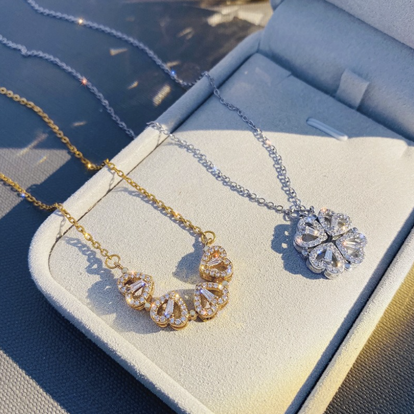 Colier inimă de cristal