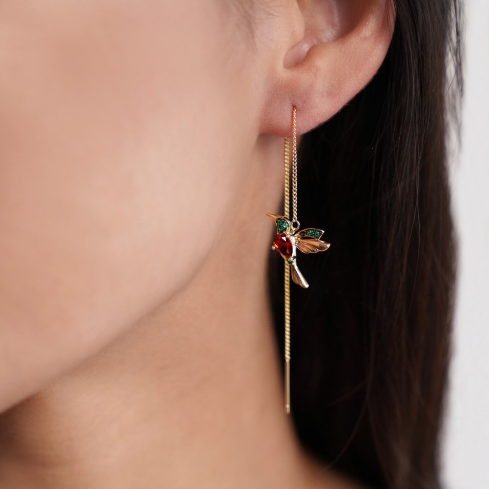 Cercei colibri eleganti