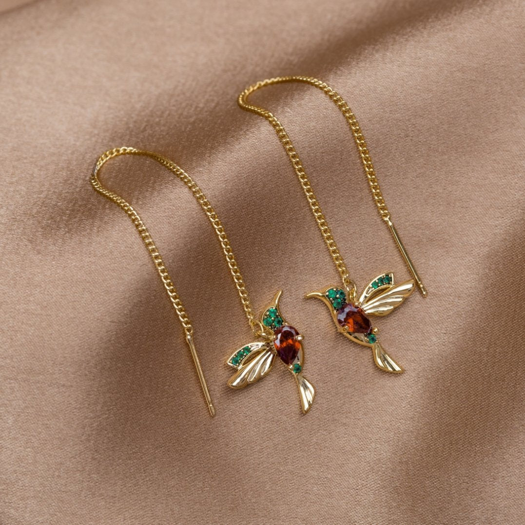 Cercei colibri eleganti