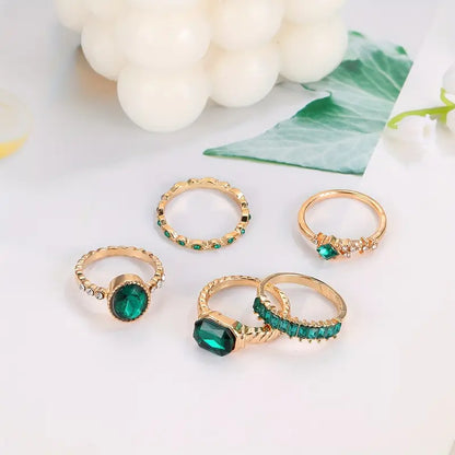 Set exquis de inele de smarald Zarina | Aur