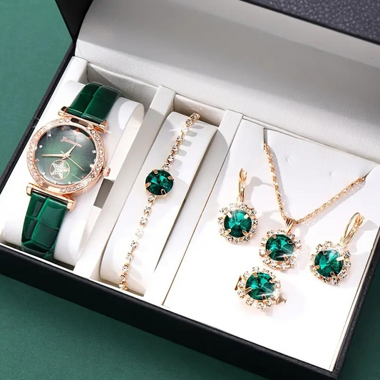 Set de bijuterii Verdantra Timecourt | Aur