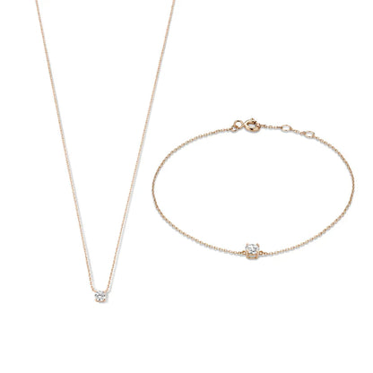 Set cu Piatra de Moisanita Cléa | Auriu