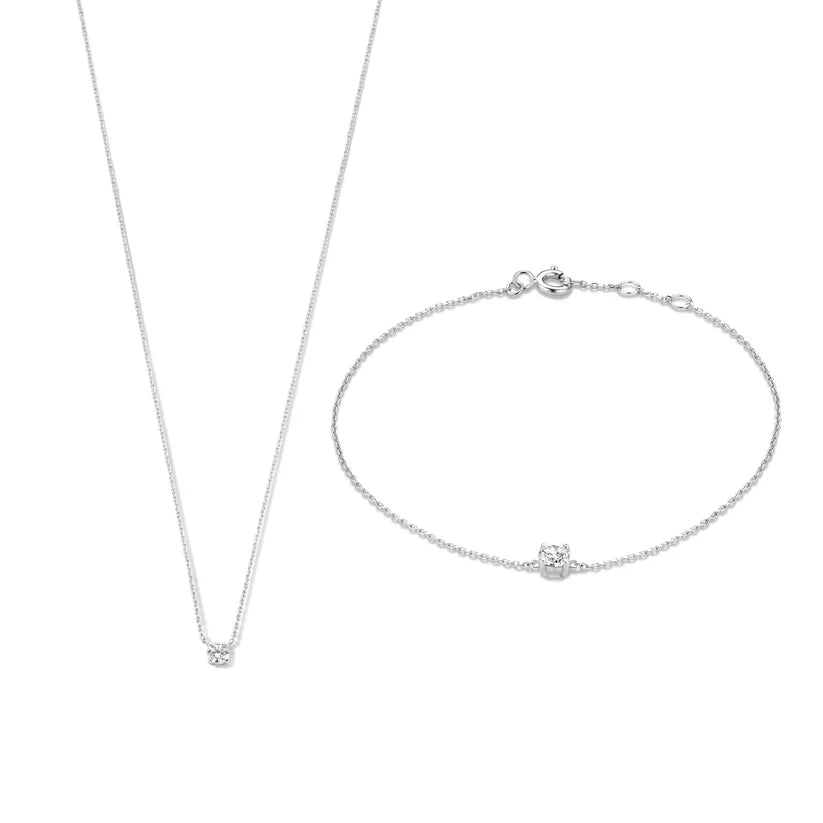 Set cu Piatra de Moisanita Cléa | Auriu