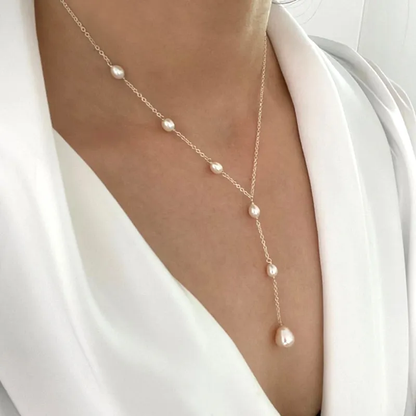 Colier Vintage cu Pendant și Perle