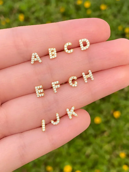 Cercel Initial 1 buc | Auriu