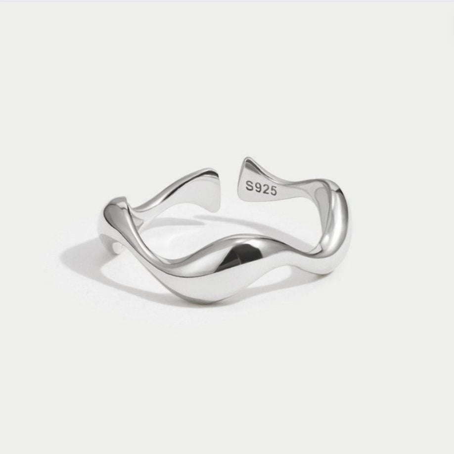 Inele minimalist valuri