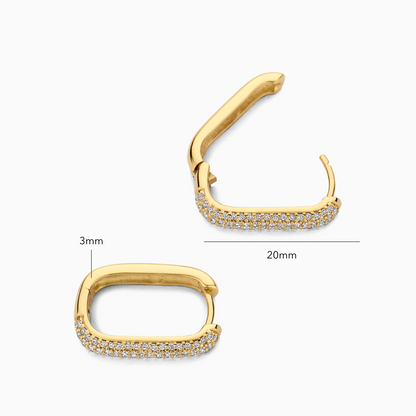 Cerceluri Icon Pavé | Auriu