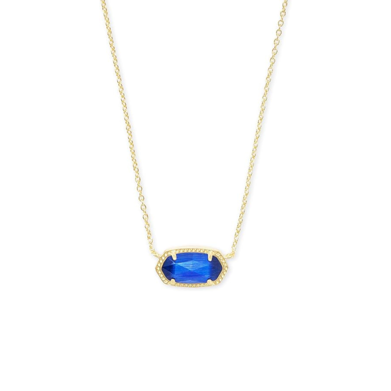 Colier oval clasic de safir | Aur